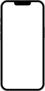 Minimal empty screen smartphone mockup 3d rendering Realistic smartphone mockup perspective mobile phone mockup similar to iphone with blank screen laptop smartphone 3d devise mockup