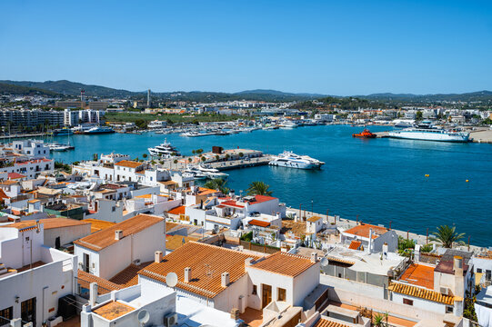 Port of Ibiza and Historic Old town Dalt Vila
