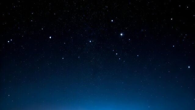 Astronomy background with clear night sky and scattered stars