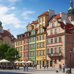 Obraz premium Warsaw Old Town Square.