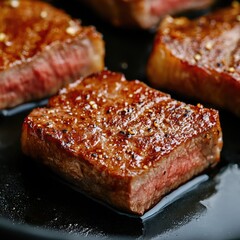 Perfectly Grilled Steak with Juicy Texture.