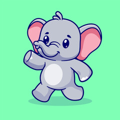 Cute Elephant Dancing Cartoon