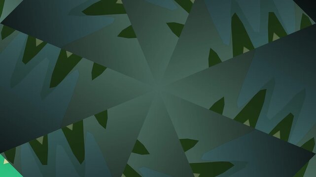 Geometric green radial pattern background