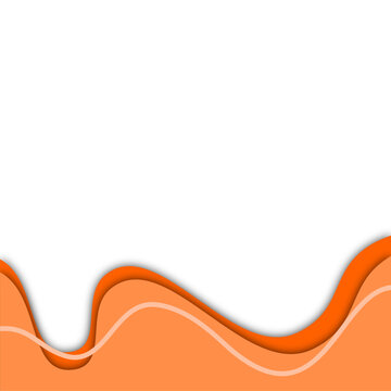 Abstract Orange Decorative Divider