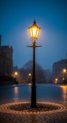 Obraz premium Street Lamp at Night.