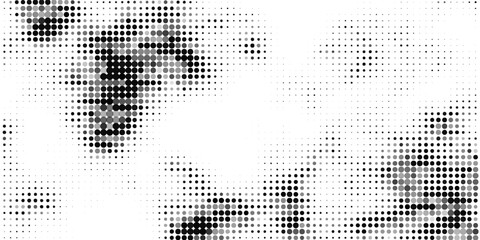 Fototapeta premium halftones background. Distress Dirty Damaged Spotted Circles. Monochrome overlay Dots Texture . Grunge Effect. Digital point design illustration design eps10.