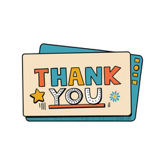 Thank you message with festive design elements for Labor Day greetings and appreciation © Arif