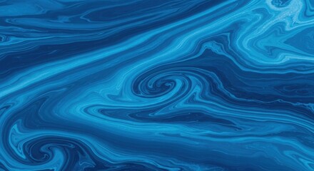 Swirling blue abstract patterns resembling fluid motion and depth