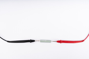 Electronic Component Testing with Multimeter Probes