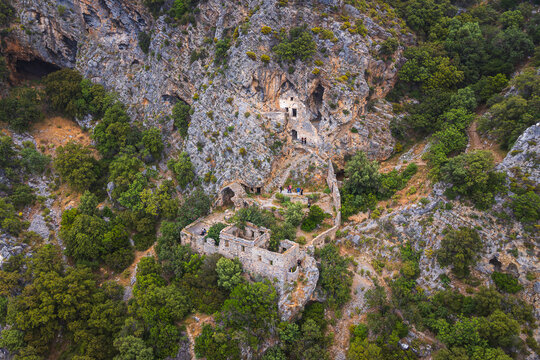 View to the ruins of Af Kule Monastery