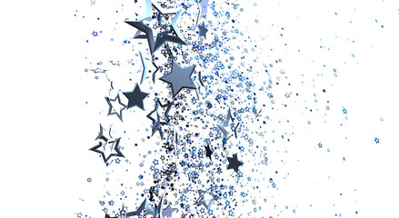 Obraz premium Abstract star background with blue and white color, suitable for various design projects, perfect for background.