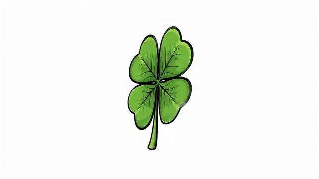 Four-Leaf Clover Symbol of Luck and Fortune.