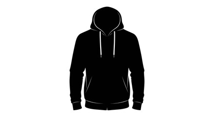 Black Hoodie Sweatshirt Clothing Apparel. © Kebo