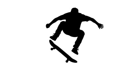 Man doing tricks on skateboard high. © Kebo