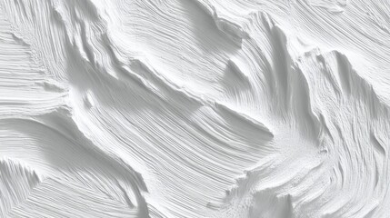Obraz premium Abstract flowing white texture with dramatic shadows