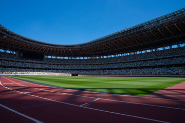 巨大な陸上競技場、サッカーフィールド © hirota