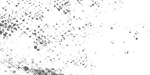 Fototapeta premium Screen Background Texture with Dark Grunge Overlay and Print Frame, Vector Halftone Grunge Border with Aged Black Distressed Texture Background.