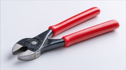 Fototapeta premium Red Pliers with Black Handles - Sturdy and Reliable Tools for Grip and Manipulation