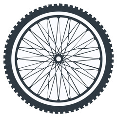 Front Mountain Bicycle Wheel with Spokes for Off-Road Cycling and Downhill Racing