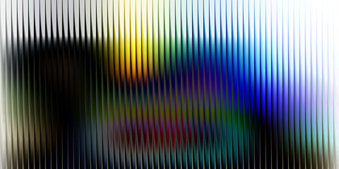 Abstract colorful vertical lines refracted light pattern background texture