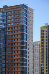 Fototapeta premium Modern residential buildings with glass facades