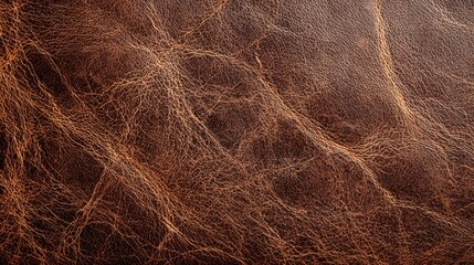 Fototapeta premium Rich brown textured leather surface background