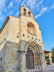 Obraz premium Church of Santa María de la Oliva, Villaviciosa, Principality of Asturias, Spain.