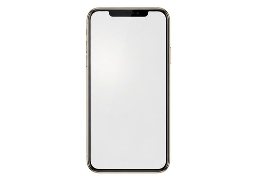 Sleek smartphone with a fully reflective screen and minimalist black frame design