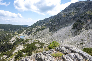 Obraz premium Landscape of Rila mountain near Yakoruda Lakes, Bulgaria
