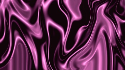 Purple neon liquid abstract background glossy fluid waves on black texture