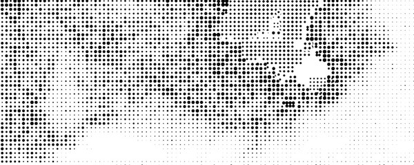 Dotted gradient vector pattern illustration, white and black halftone polka background graphic, horizontal seamless circle dotted lines, monochrome dots texture backdrop, retro popart effect half tone © alinasirulloh