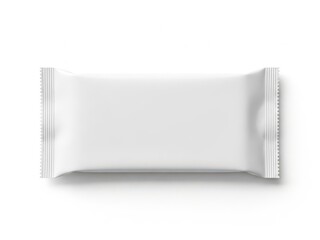 A single white packet with a sealed edge, standing upright against a white background