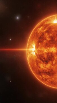 Betelgeuse, a Red Supergiant Star, Pulsating Slowly in Space