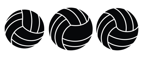Obraz premium Volleyball icon representing sports symbol, suitable for websites, logos, apps, templates, designs, mobile applications, digital projects, and professional vector illustration.