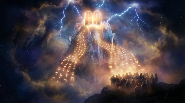 Surreal Mount Sinai Wrapped In Smoke And Divine Fire