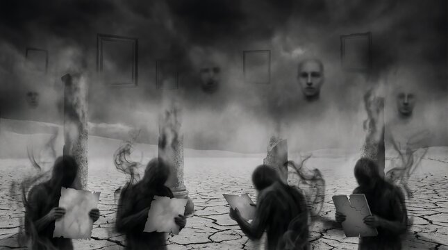 Surreal Nihilism Concept Showing A World Dissolving Into Nothingness