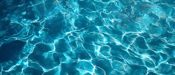 Abstract water ripples shimmering with reflections of sunlight, creating a tranquil scene