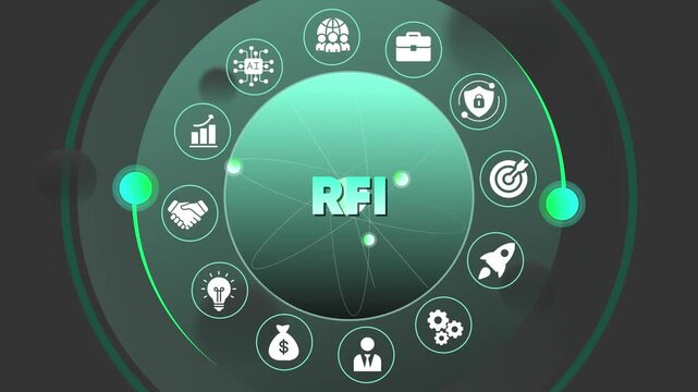 Request for Information R F I Business Concept with and Symbols technology