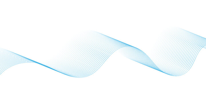 Abstract glowing wave lines on dark blue background. Dynamic wave pattern. Modern flowing wavy lines. Futuristic technology concept. vektor