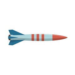 rocket with red stripes