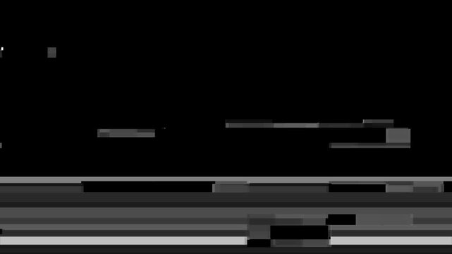 Digital TV Switch On Interference with VHS Static Noise and Switch Off Signal Drop 4K Static Noise Overlay Effect
