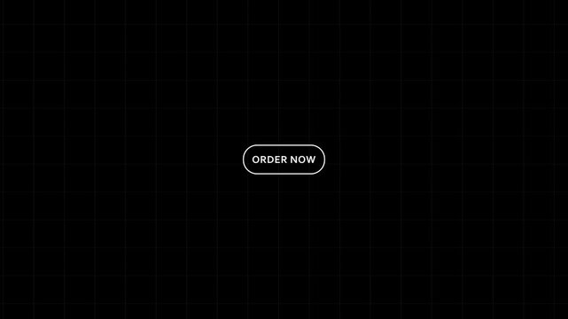 Minimalist black background with a prominent white order now button