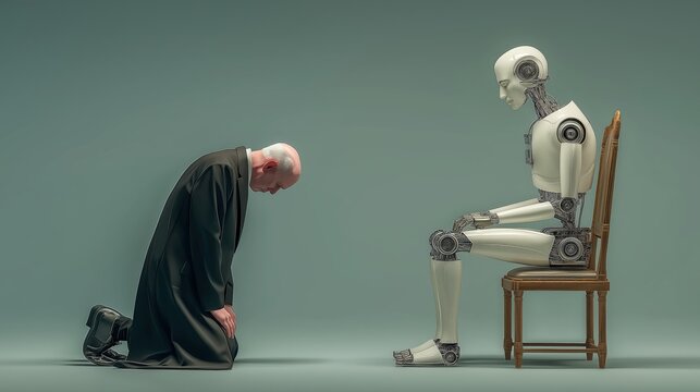 AGI alignment and safety concept, human deference to advanced AI