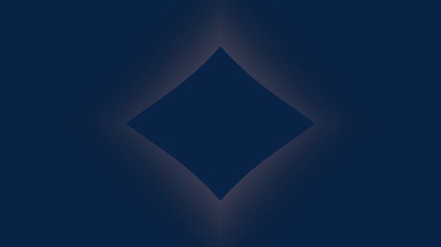 Dark Blue Diamond Shape With Glowing Edges In The Center