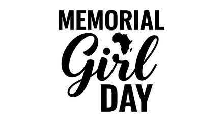 Obraz premium Memorial day tribute for girls and women