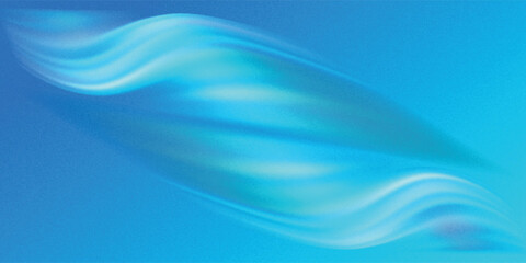 Obraz premium Blue waves with a fresh aroma. Waves showing a stream of clean fresh air. Vector illustration.
