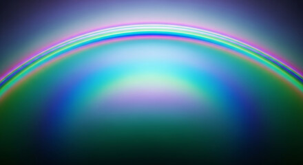 Fototapeta premium A vibrant rainbow arc captured in a close-up, showcasing a spectrum of colors against a blurred background, evoking a sense of wonder and natural beauty