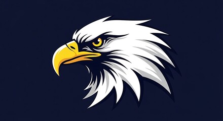 Obraz premium Eagle head logo design illustration
