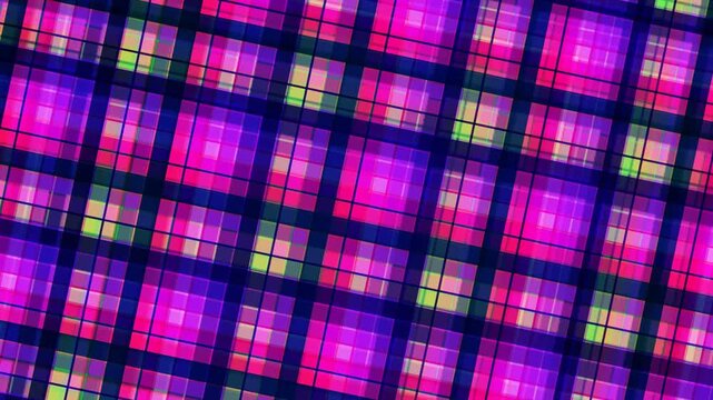 Abstract Geometric Pattern With Pink Purple Squares And Dark Background