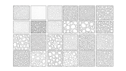 Gordijnen Landschap patronen Seamless Gravel Texture Pattern Black and White Technical Vector Hatch for Site Plans  © Dishan